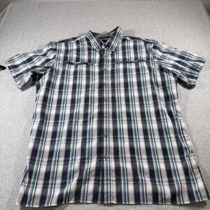 Eddie Bauer Men's Shirt Button Up Short Sleeve TXL
